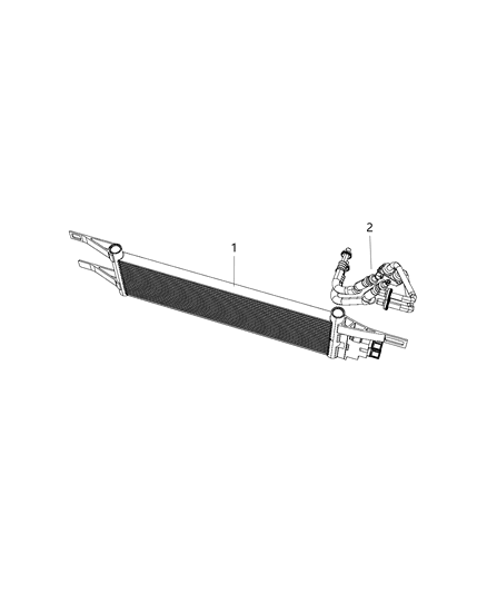 2020 Jeep Compass Transmission Oil Cooler & Lines Diagram 1