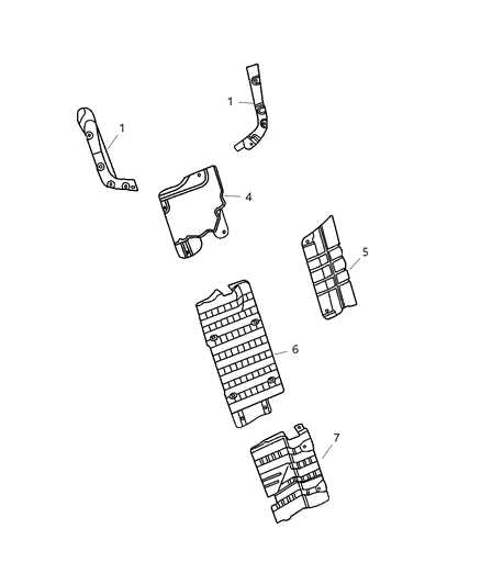 2003 Dodge Ram Van Shield-Heat Diagram for 55347446AB