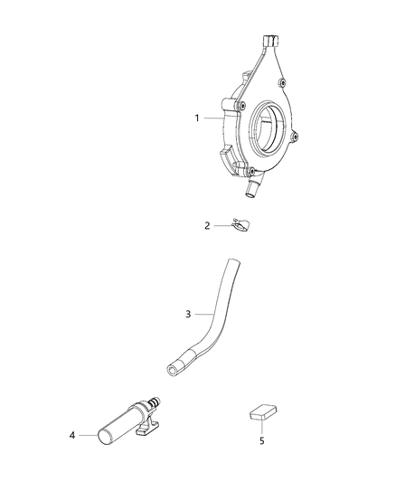 2019 Ram 1500 New Style Oil Pump & Related Parts Diagram 5