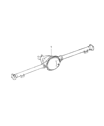 2002 Dodge Durango Axle Assembly, Rear Diagram 1