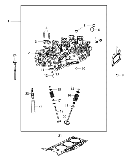 2017 Jeep Grand Cherokee Cylinder Head & Cover Diagram 2