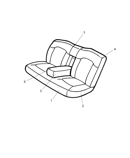 2001 Chrysler Concorde Rear Seat Diagram 3