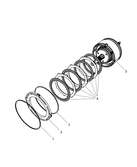 2014 Dodge Grand Caravan Input Clutch Assembly Diagram 3