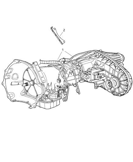 2009 Dodge Ram 3500 Wiring-Transmission Diagram for 4801411AE