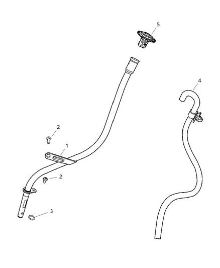 2007 Dodge Caliber Oil Filler Tube Diagram