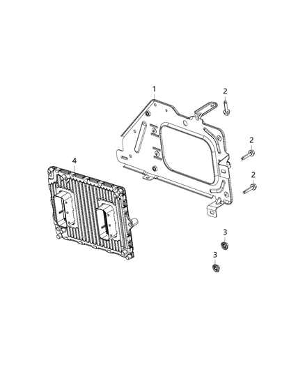 2018 Ram 1500 Module, Engine Control Diagram 1