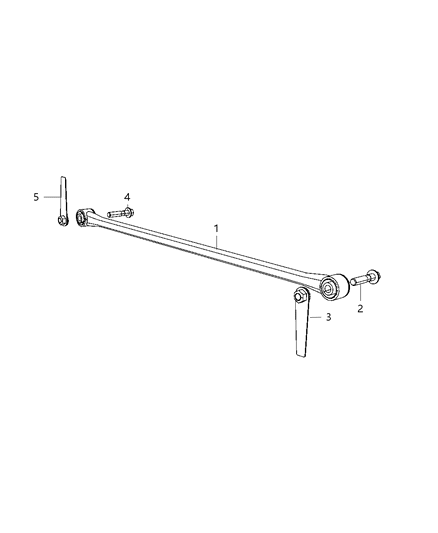 2013 Ram 1500 TRACKBAR-Rear Diagram for 52855802AD