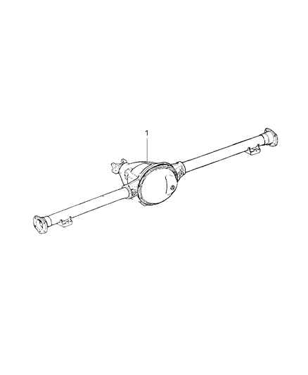 2006 Dodge Durango Axle-Service Rear Diagram for 5102071AE