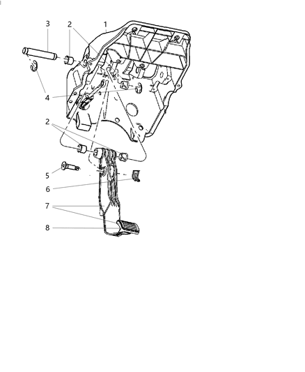 2015 Ram 3500 Clutch Pedal Diagram