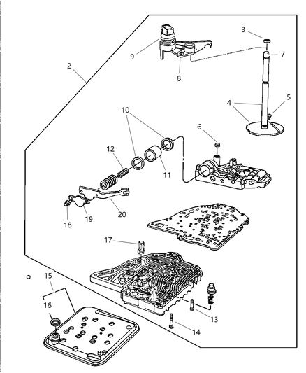 2006 Chrysler Sebring Valve Body Diagram 2