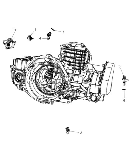 2011 Dodge Grand Caravan Sensors - Drivetrain Diagram