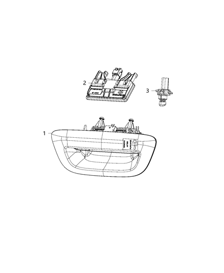 2018 Chrysler Pacifica Switch, Outside Liftgate Door Handle Diagram