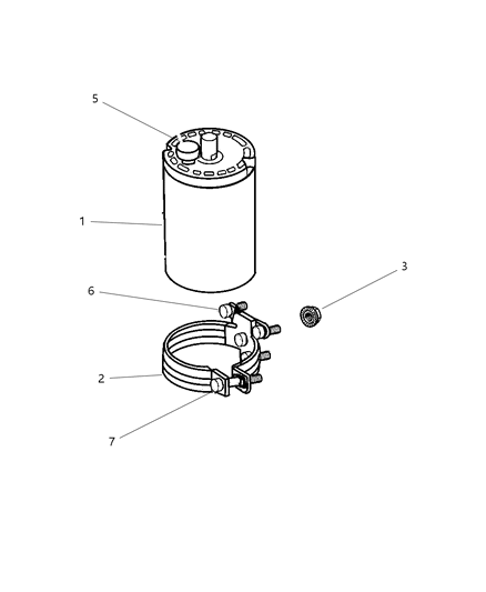 1999 Dodge Viper Vacuum Canister Diagram