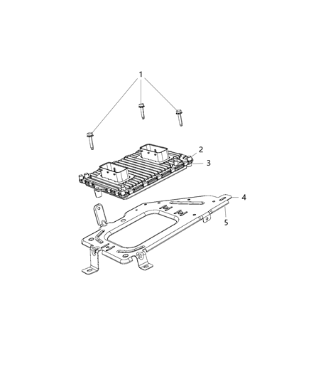 2018 Ram 2500 Engine Controller Module Diagram for 68330953AA