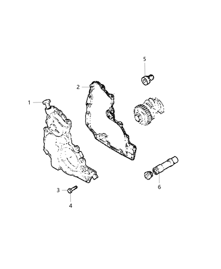 2021 Ram ProMaster 2500 Engine Oil Pump Diagram 1