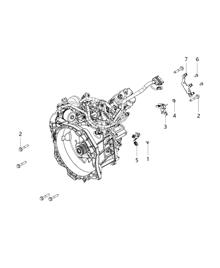 2014 Ram ProMaster 1500 Mounting Bolts Diagram