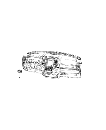 2021 Ram 1500 Switches - Lighting Diagram 2