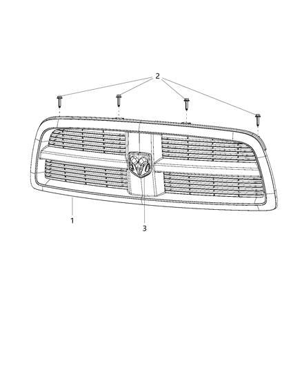 2016 Ram 3500 Grille Diagram