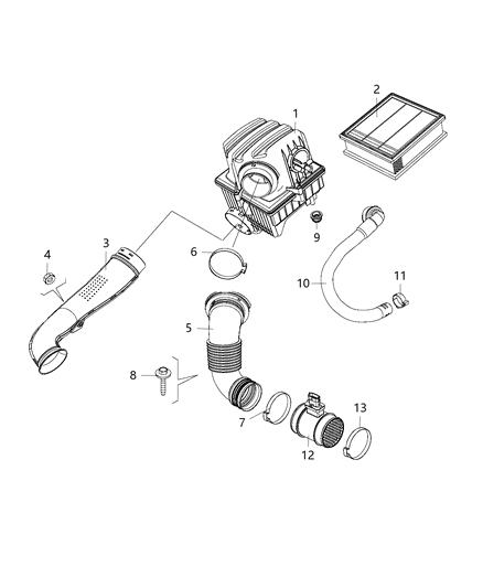 2015 Jeep Renegade Air Cleaner Diagram 3