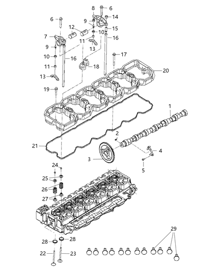 2012 Ram 5500 Nut Diagram for 4638530