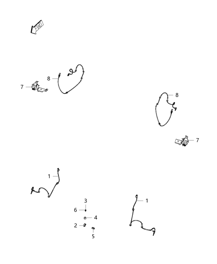 2019 Jeep Compass Sensor-Anti-Lock Brakes Diagram for 68309279AC