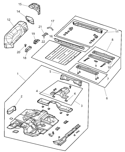 2004 Jeep Wrangler Pkg Part-WHEELHOUSE Diagram for 5134575AA