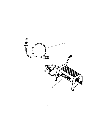 2000 Dodge Durango Winch Kit - Power Diagram