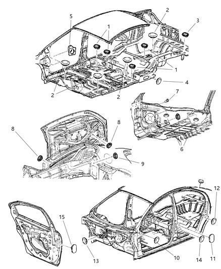 2000 Dodge Neon Plug-Top Seal Diagram for 4696666