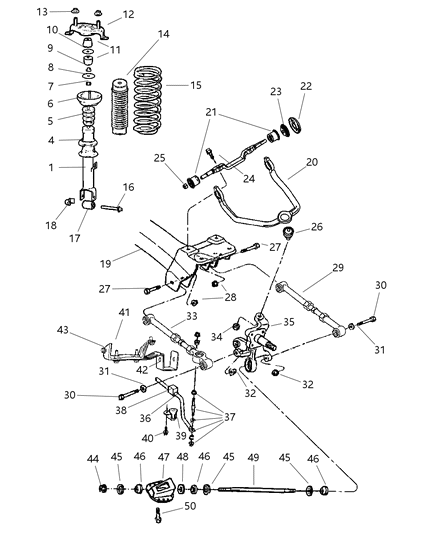 2003 Chrysler Sebring Rear Suspension-Spring Diagram for 4782757AA