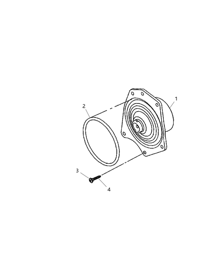 2003 Chrysler 300M Water Pump & Related Parts Diagram