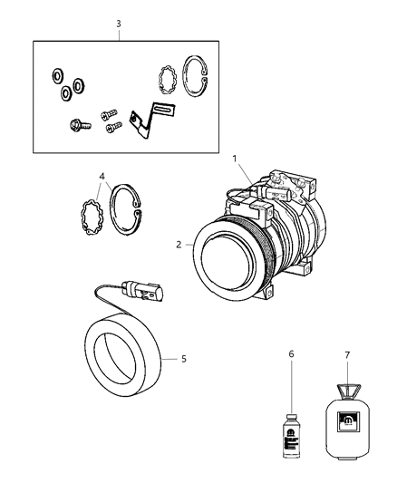 2010 Dodge Viper A/C Compressor Diagram