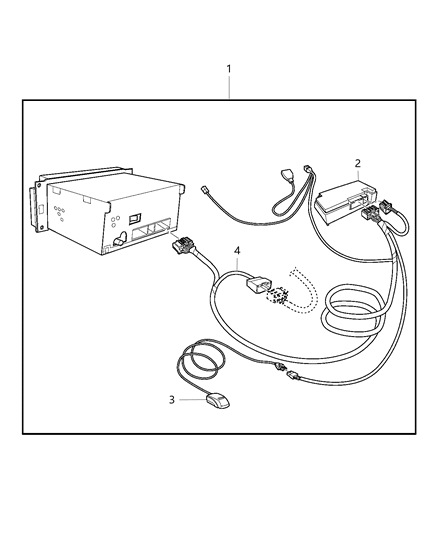 2014 Chrysler 200 Hands Free Kit - Cellular Phone Diagram