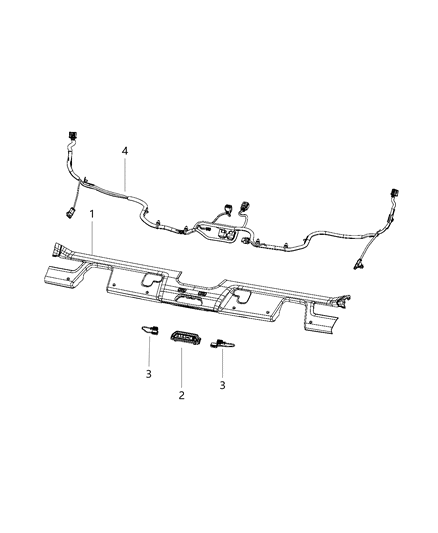 2020 Jeep Wrangler Interior Moldings And Pillars Diagram 2