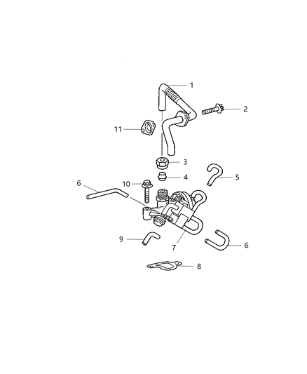 2004 Chrysler Crossfire Exhaust Gas Recirculation Diagram