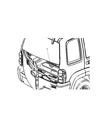 2008 Dodge Nitro Rear Cargo Diagram