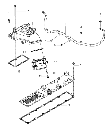 2017 Ram 3500 Cab Chassis Intake Manifold And Air Intake Starting Aid Diagram 2