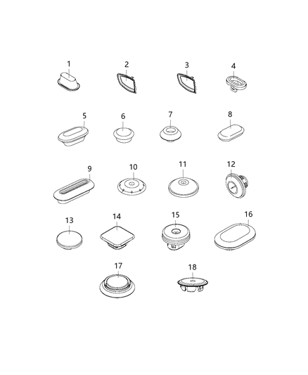 2018 Jeep Renegade Body Plugs Diagram