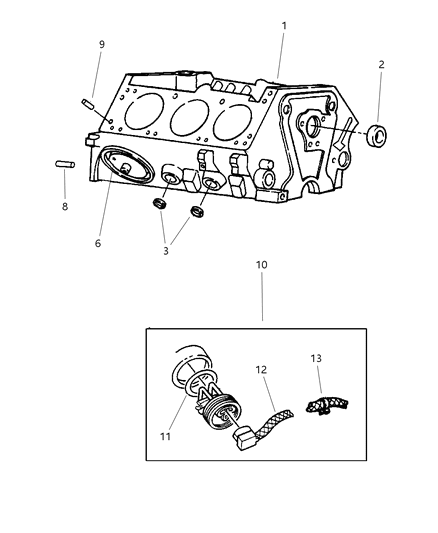 1998 Dodge Ram Van Cylinder Block Diagram 1