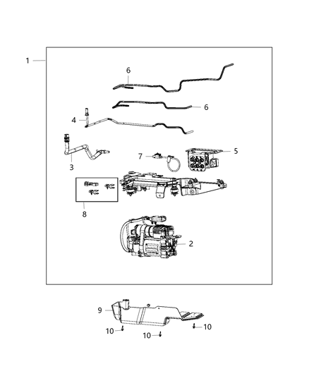 2020 Ram 1500 Shield-Dust Diagram for 68264597AC