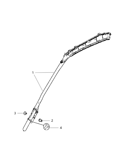 2009 Dodge Sprinter 2500 Window Airbag, Head Side Airbag Diagram