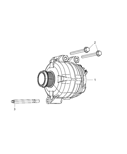 2013 Chrysler 300 Generator/Alternator & Related Parts Diagram 1