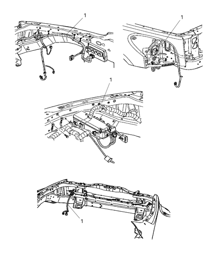 2006 Dodge Dakota Wiring-HEADLAMP To Dash Diagram for 56051642AC