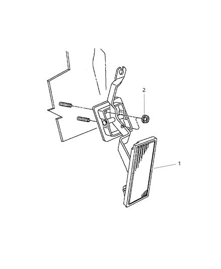 2006 Chrysler Sebring Pedal-Accelerator Diagram for 4591762AD