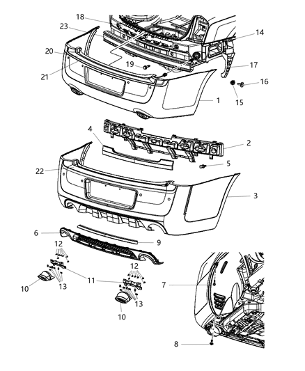 2013 Chrysler 300 APPLIQUE-FASCIA Diagram for 68127952AC