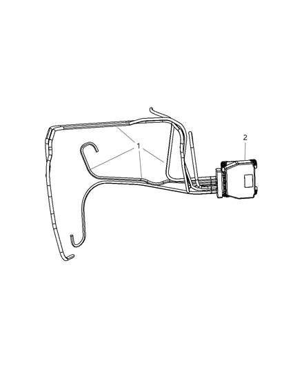 2010 Chrysler Sebring Valve-Vacuum Diagram for 5105711AB