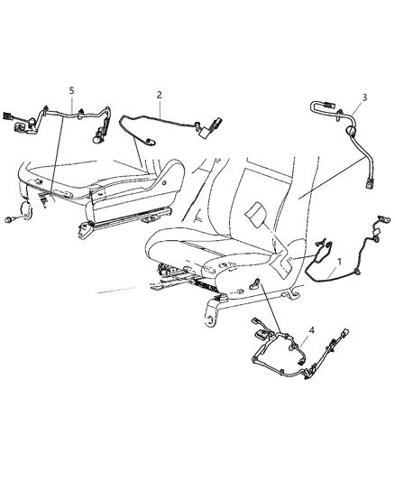 2012 Dodge Durango Wiring - Seats Front Diagram