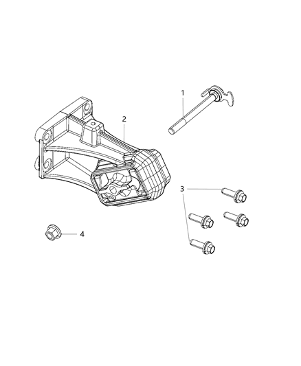 2020 Ram 4500 Engine Mounting Left Side Diagram 2