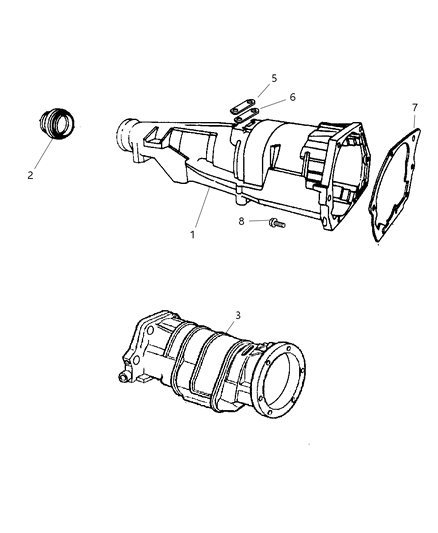 2002 Jeep Grand Cherokee Rear Case Diagram