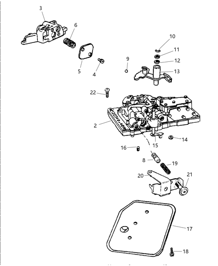 1998 Jeep Wrangler Valve Body Diagram 1