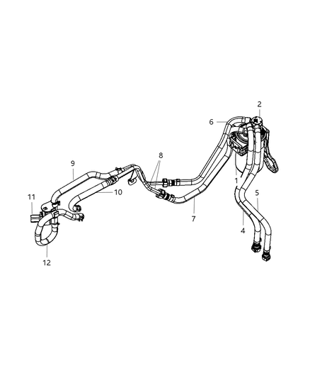 2009 Dodge Avenger Fuel Filter & Related Diagram